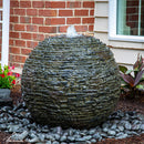 AquaScape Medium Stacked Slate Sphere Landscape Fountain Kit
