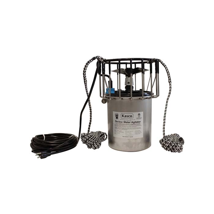 1 HP Kasco Water Circulator and De-Icer with 100 ft. power cord and anchor rope. 